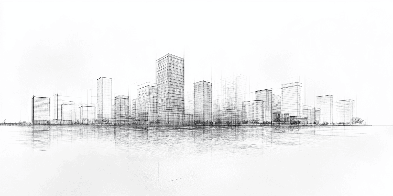 City skyline background